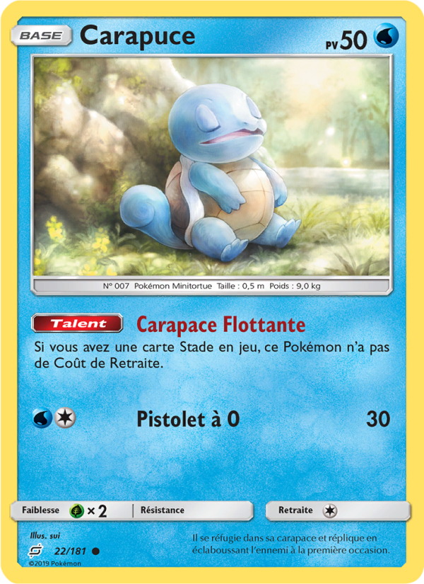 Carapuce 22 — Team Up (French Pokémon TCG card)