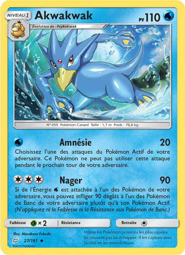 Akwakwak 27 — Team Up (French Pokémon TCG card)