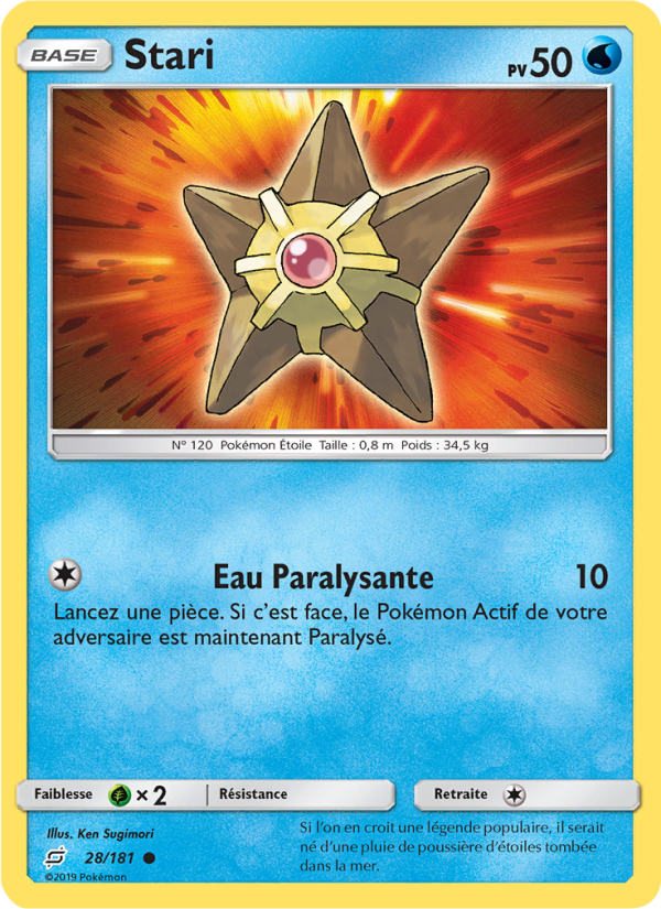 Stari 28 — Team Up (French Pokémon TCG card)