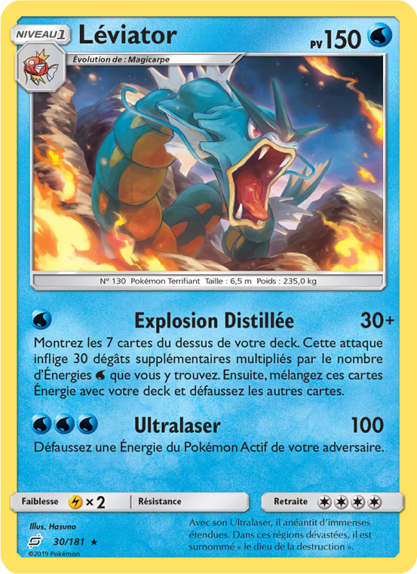 Léviator 30 — Team Up (French Pokémon TCG card)