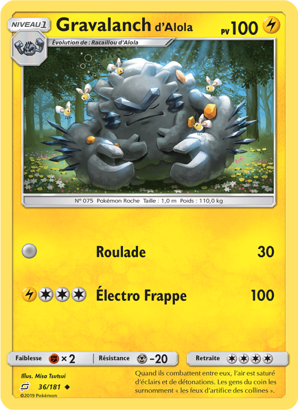 Gravalanch d’Alola 36 — Team Up (French Pokémon TCG card)