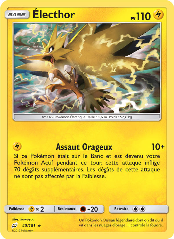 Électhor 40 — Team Up (French Pokémon TCG card)