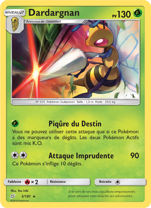 Dardargnan 5 — Team Up (French Pokémon TCG card)