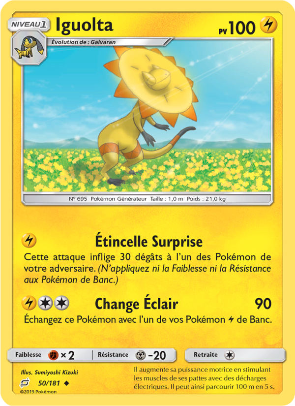 Iguolta 50 — Team Up (French Pokémon TCG card)
