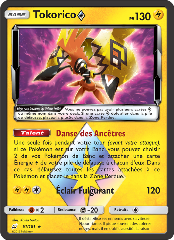 Tokorico ◇ 51 — Team Up (French Pokémon TCG card)
