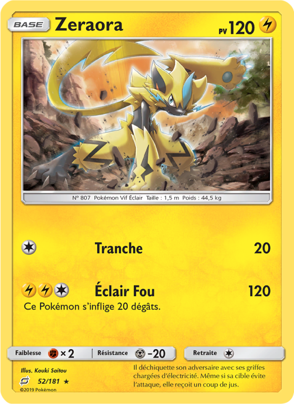 Zeraora 52 — Team Up (French Pokémon TCG card)