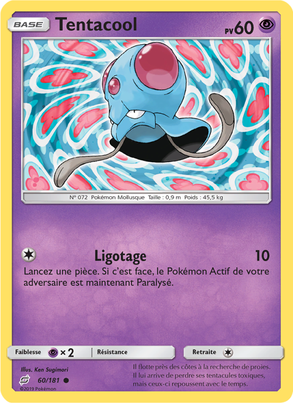 Tentacool 60 — Team Up (French Pokémon TCG card)