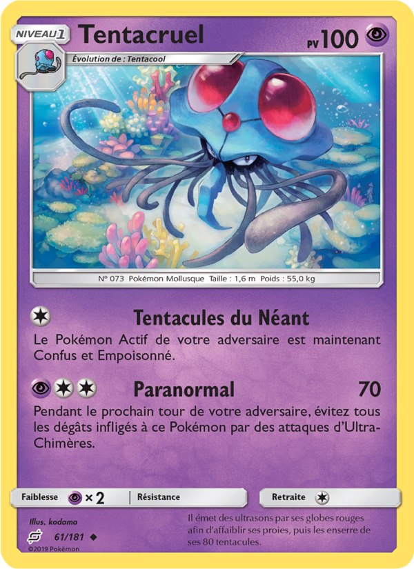 Tentacruel 61 — Team Up (French Pokémon TCG card)