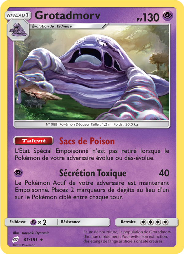 Grotadmorv 63 — Team Up (French Pokémon TCG card)