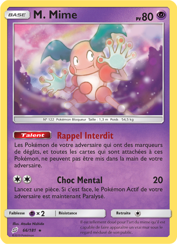M. Mime 66 — Team Up (French Pokémon TCG card)