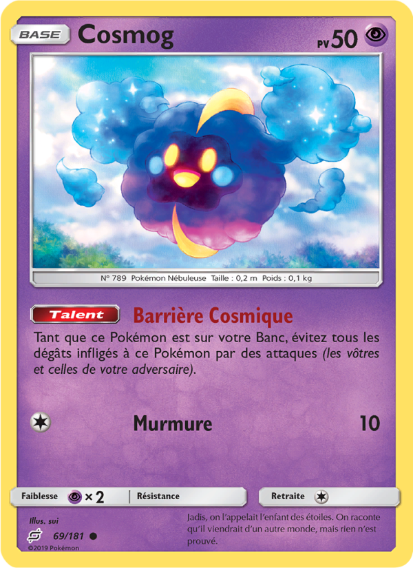 Cosmog 69 — Team Up (French Pokémon TCG card)