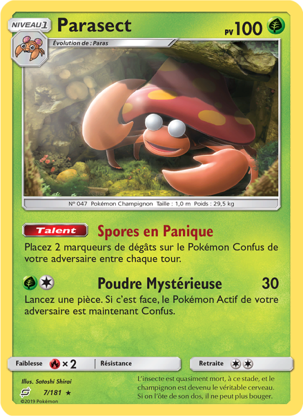 Parasect 7 — Team Up (French Pokémon TCG card)