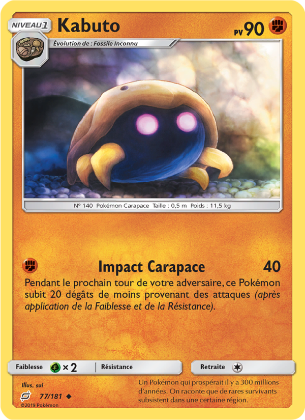 Kabuto 77 — Team Up (French Pokémon TCG card)