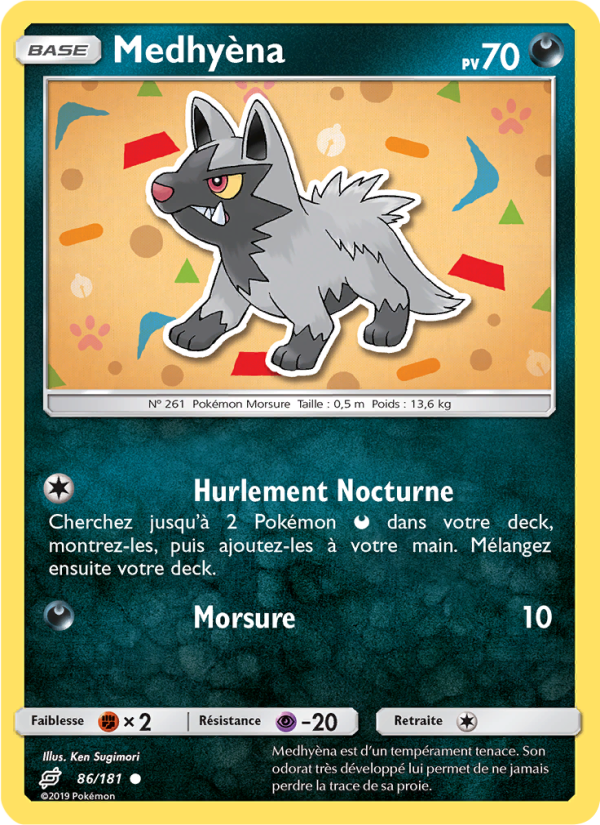 Medhyèna 86 — Team Up (French Pokémon TCG card)