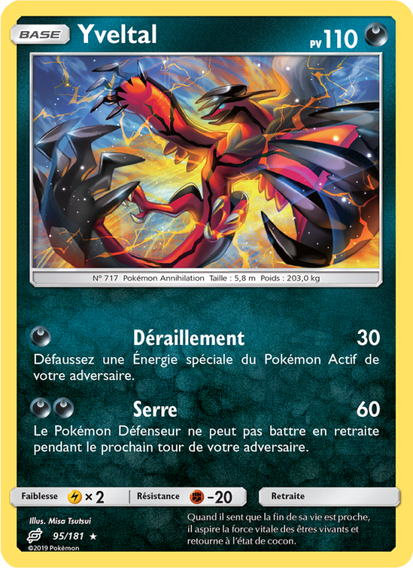 Yveltal 95 — Team Up (French Pokémon TCG card)
