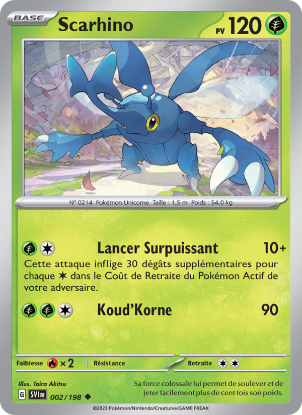 Scarhino 002 — Scarlet & Violet (French Pokémon TCG card)