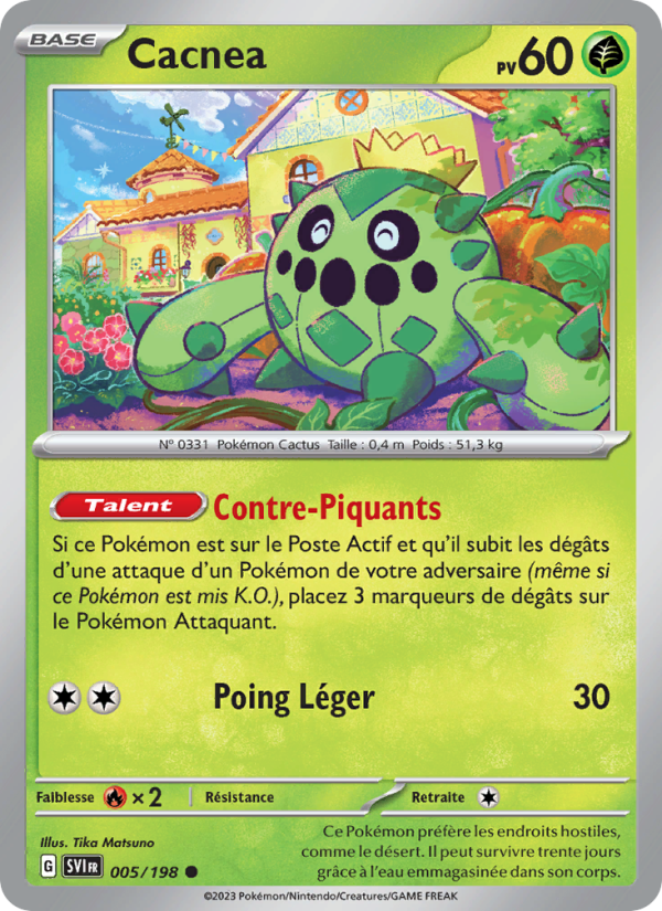 Cacnea 005 — Scarlet & Violet (French Pokémon TCG card)