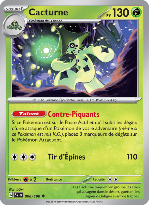 Cacturne 006 — Scarlet & Violet (French Pokémon TCG card)