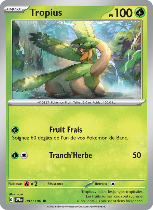 Tropius 007 — Scarlet & Violet (French Pokémon TCG card)