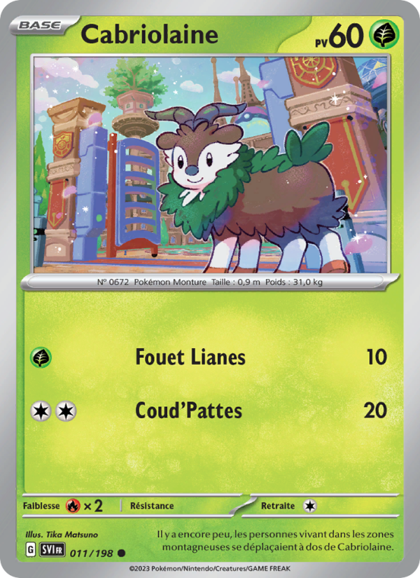 Cabriolaine 011 — Scarlet & Violet (French Pokémon TCG card)