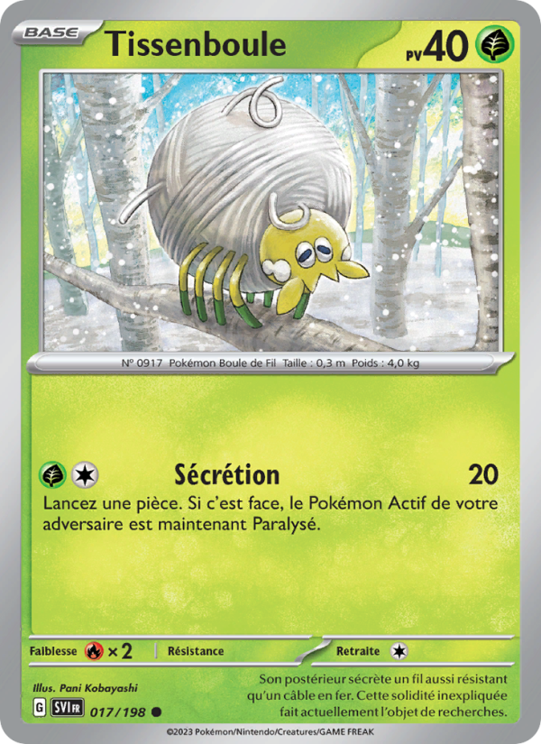 Tissenboule 017 — Scarlet & Violet (French Pokémon TCG card)