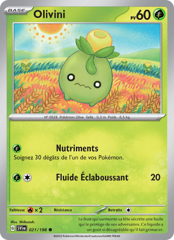 Olivini 021 — Scarlet & Violet (French Pokémon TCG card)