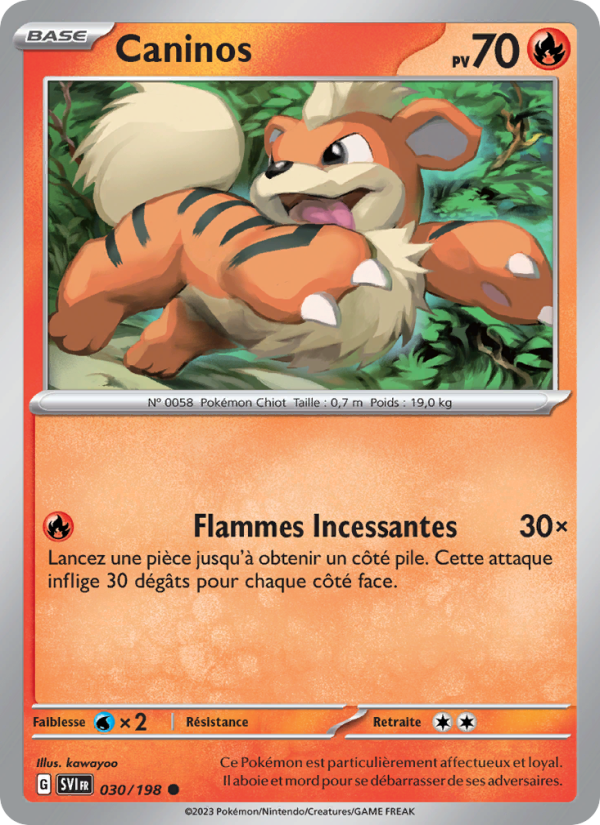 Caninos 030 — Scarlet & Violet (French Pokémon TCG card)