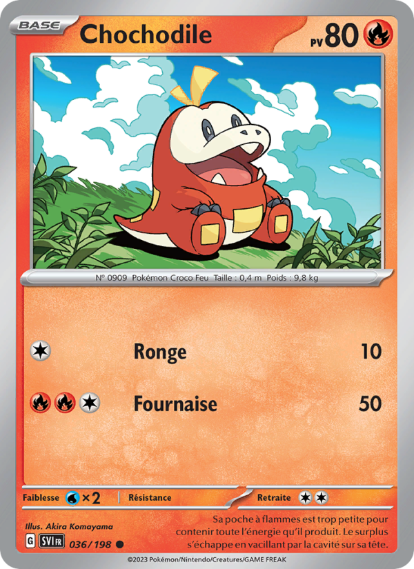Chochodile 036 — Scarlet & Violet (French Pokémon TCG card)