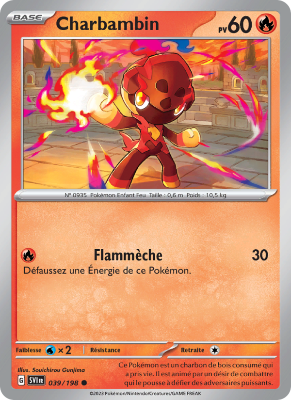 Charbambin 039 — Scarlet & Violet (French Pokémon TCG card)