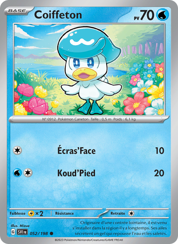 Coiffeton 052 — Scarlet & Violet (French Pokémon TCG card)