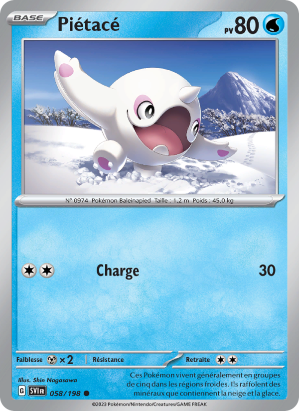Piétacé 058 — Scarlet & Violet (French Pokémon TCG card)