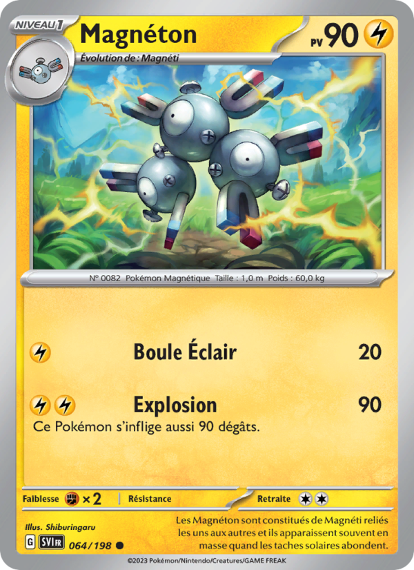 Magnéton 064 — Scarlet & Violet (French Pokémon TCG card)