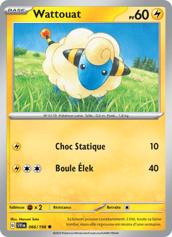 Wattouat 066 — Scarlet & Violet (French Pokémon TCG card)