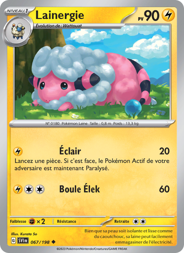 Lainergie 067 — Scarlet & Violet (French Pokémon TCG card)