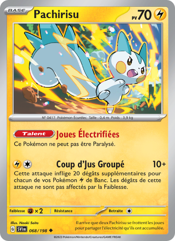 Pachirisu 068 — Scarlet & Violet (French Pokémon TCG card)