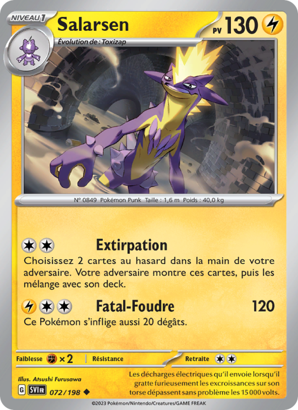 Salarsen 072 — Scarlet & Violet (French Pokémon TCG card)