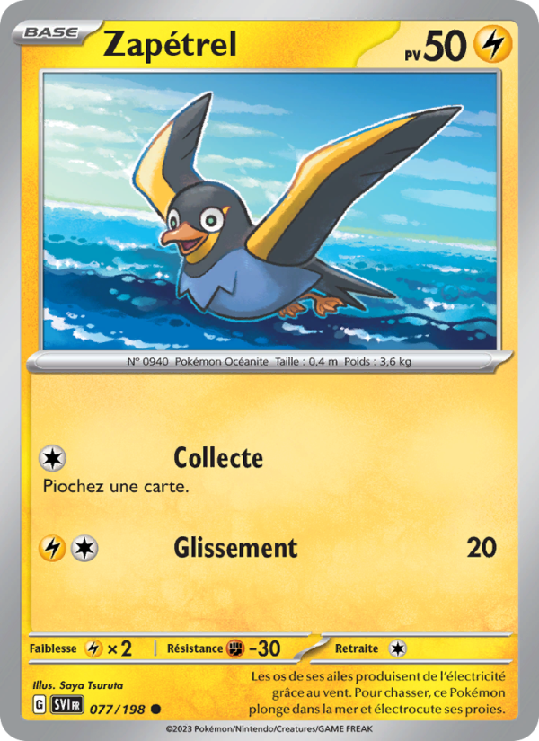 Zapétrel 077 — Scarlet & Violet (French Pokémon TCG card)