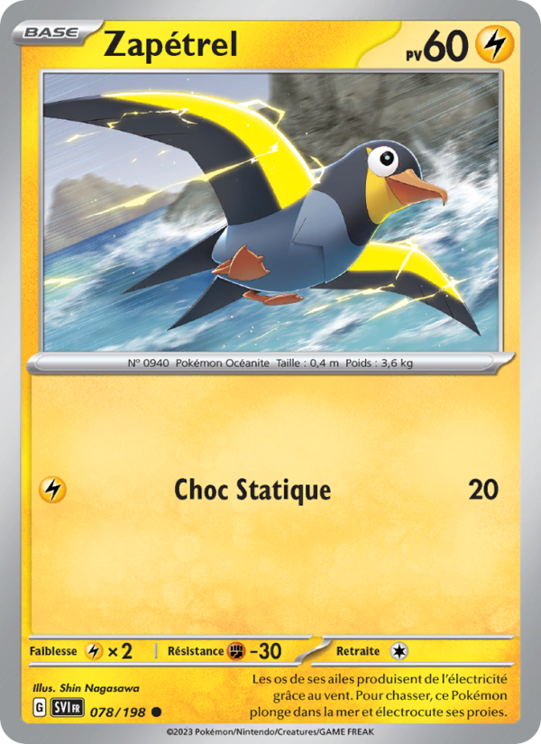 Zapétrel 078 — Scarlet & Violet (French Pokémon TCG card)