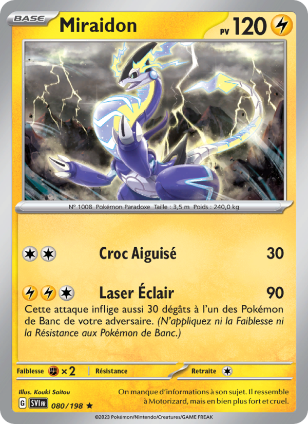 Miraidon 080 — Scarlet & Violet (French Pokémon TCG card)