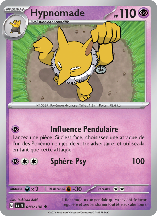 Hypnomade 083 — Scarlet & Violet (French Pokémon TCG card)