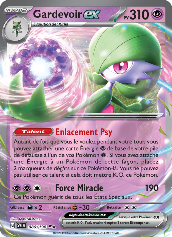 Gardevoir-ex 086 — Scarlet & Violet (French Pokémon TCG card)