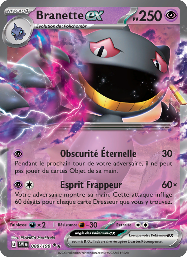 Branette-ex 088 — Scarlet & Violet (French Pokémon TCG card)