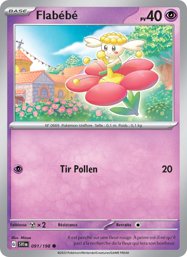 Flabébé 091 — Scarlet & Violet (French Pokémon TCG card)