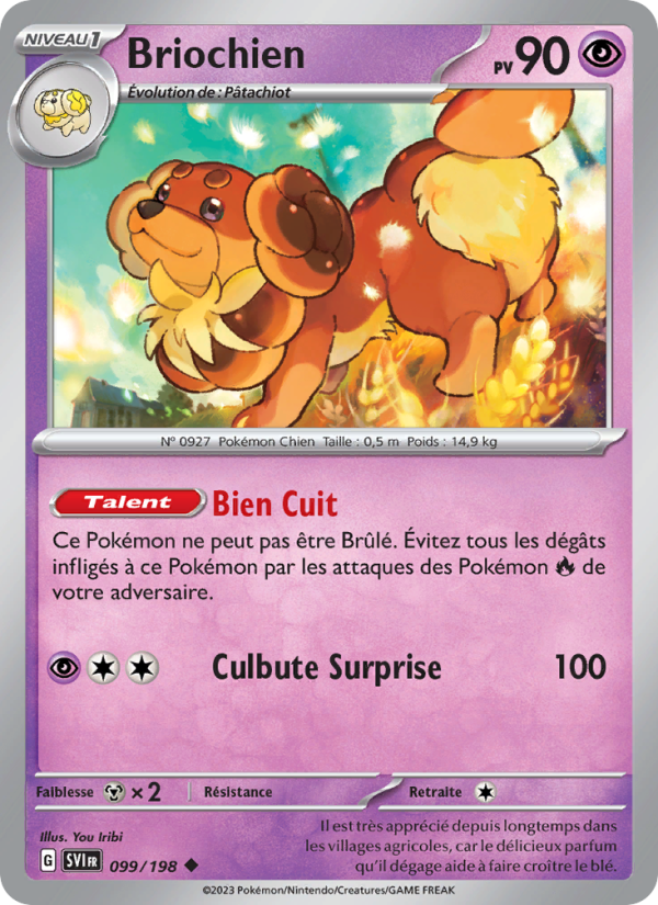 Briochien 099 — Scarlet & Violet (French Pokémon TCG card)