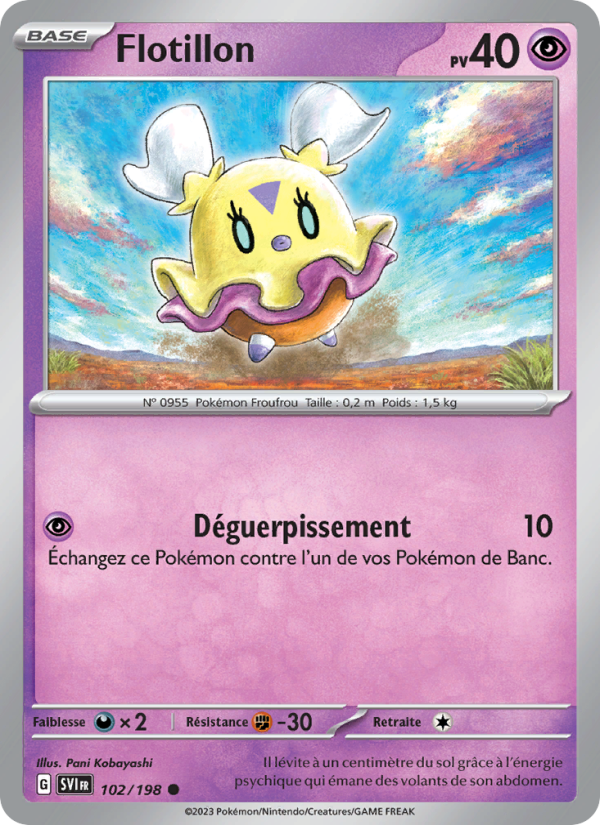 Flotillon 102 — Scarlet & Violet (French Pokémon TCG card)