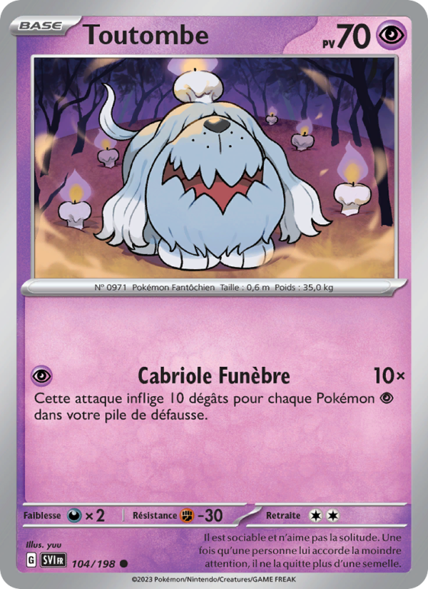 Toutombe 104 — Scarlet & Violet (French Pokémon TCG card)