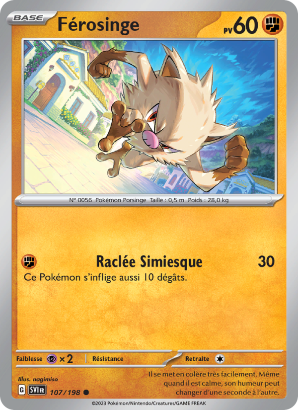 Férosinge 107 — Scarlet & Violet (French Pokémon TCG card)