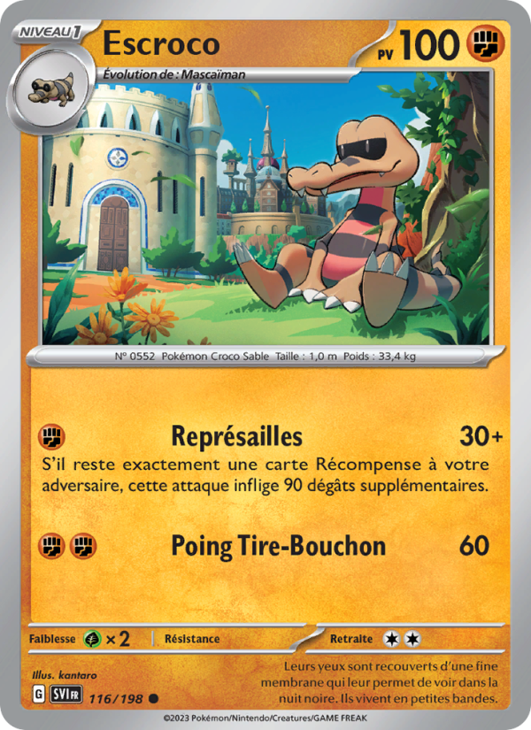 Escroco 116 — Scarlet & Violet (French Pokémon TCG card)