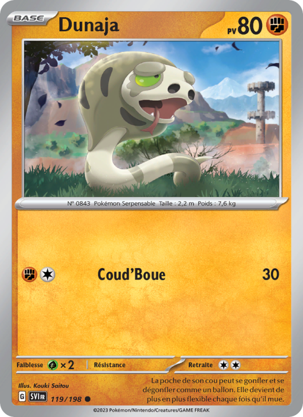 Dunaja 119 — Scarlet & Violet (French Pokémon TCG card)