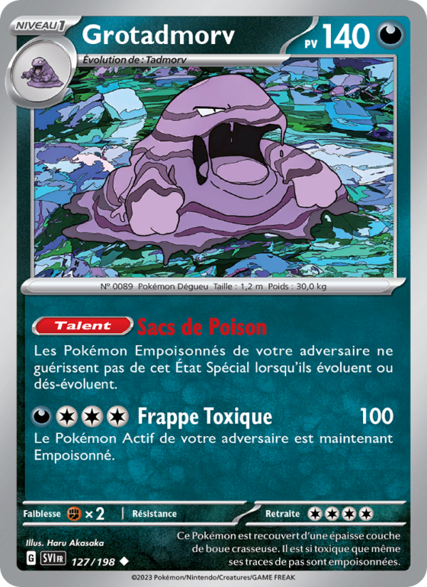 Grotadmorv 127 — Scarlet & Violet (French Pokémon TCG card)